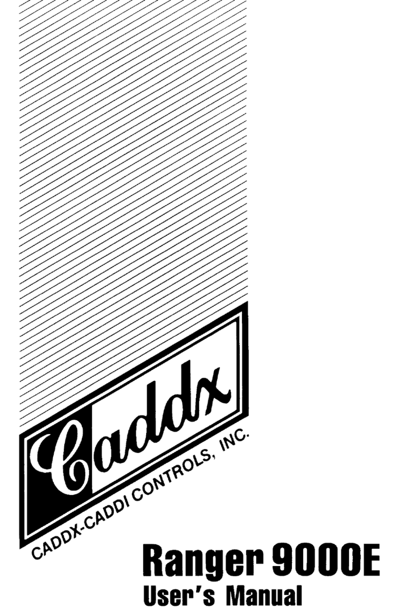 Caddx-Caddi Controls Ranger 9000E user manual