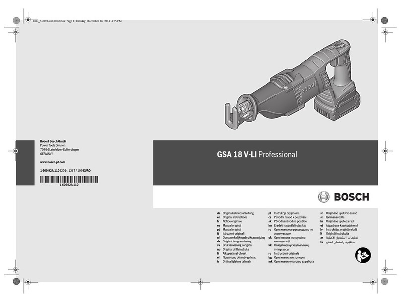 Bosch GSA 18 V-LI Professional User manual