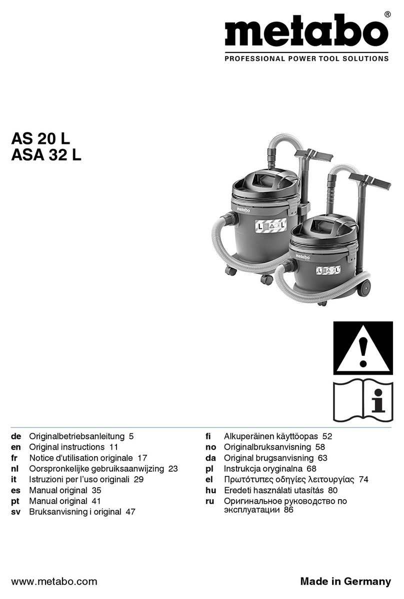 Metabo AS 20 L User manual