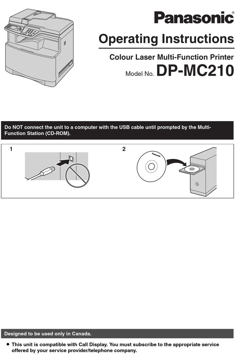Panasonic DP-MC210 User manual