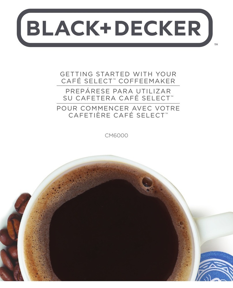Black & Decker CAFE SELECT CM6000 User manual