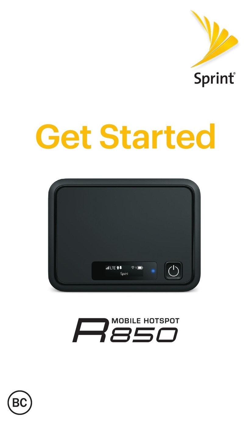 Sprint R 850 Installation and operation manual