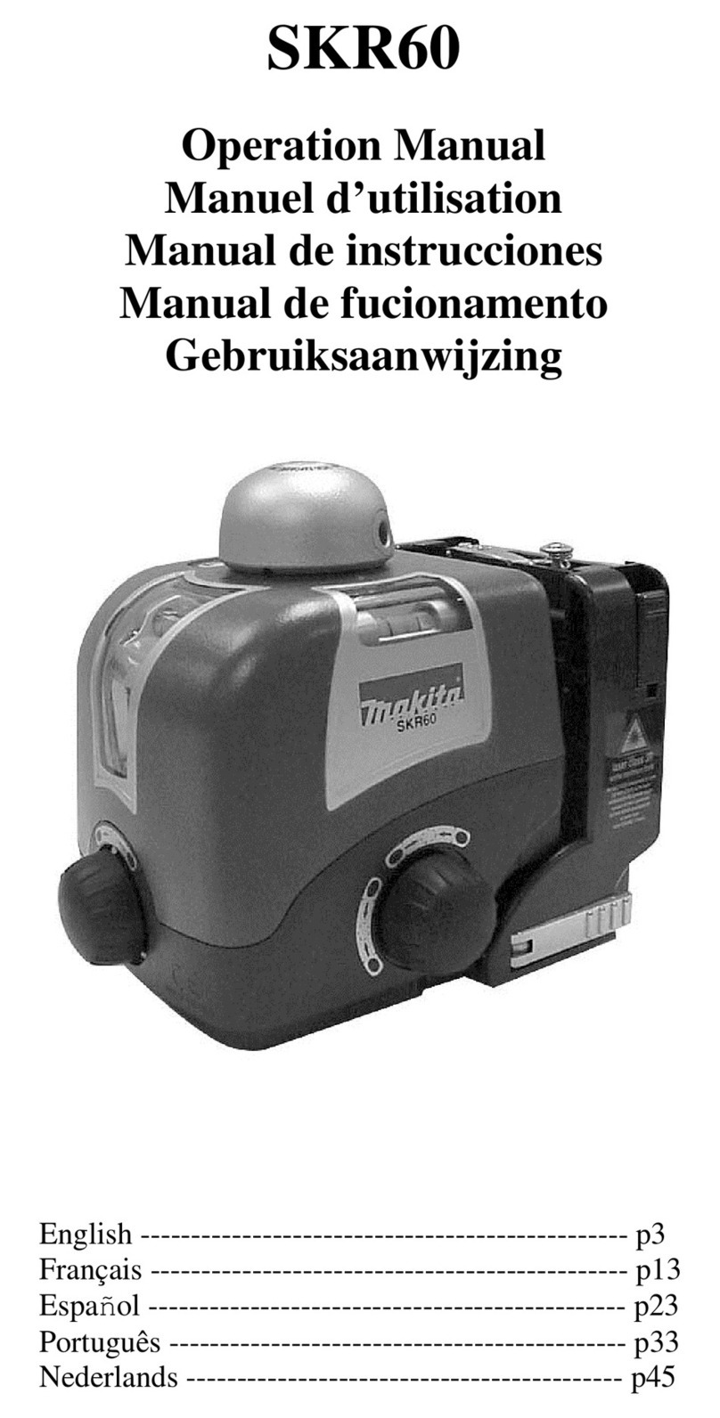 Makita SKR60 User manual