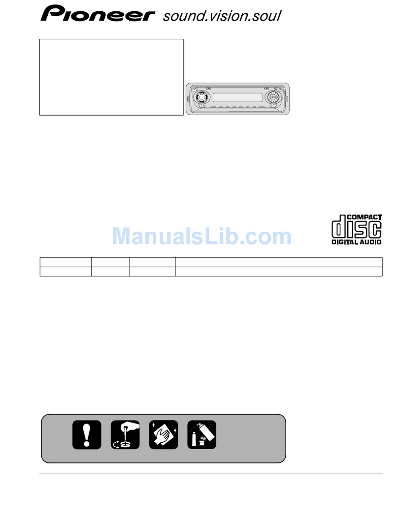 Pioneer DEH-3400R User manual