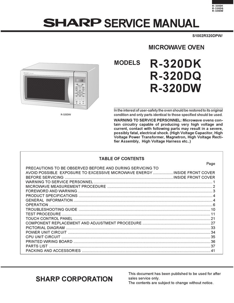 Sharp R-320DK User manual Sharp R-320DK User manual