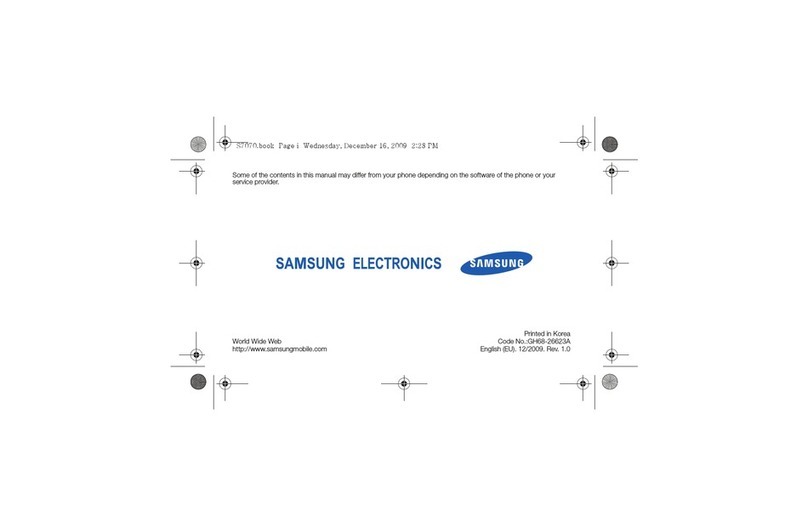 Samsung GT-S7070 User manual Samsung GT-S7070 User manual