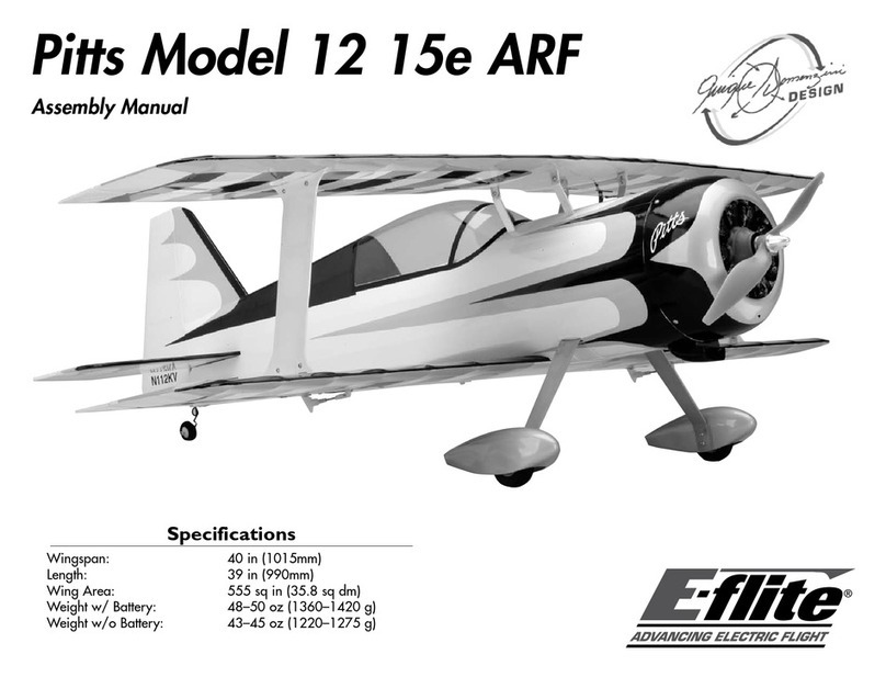 E-FLITE Pitts Model 12 15e ARF User manual
