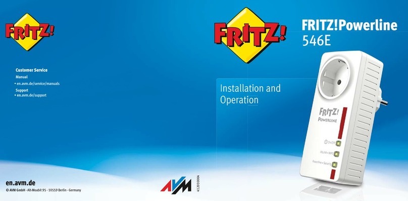Fritz! POWERLINE 546E Owner's manual