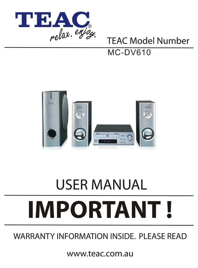 Teac MC-DV610 User manual