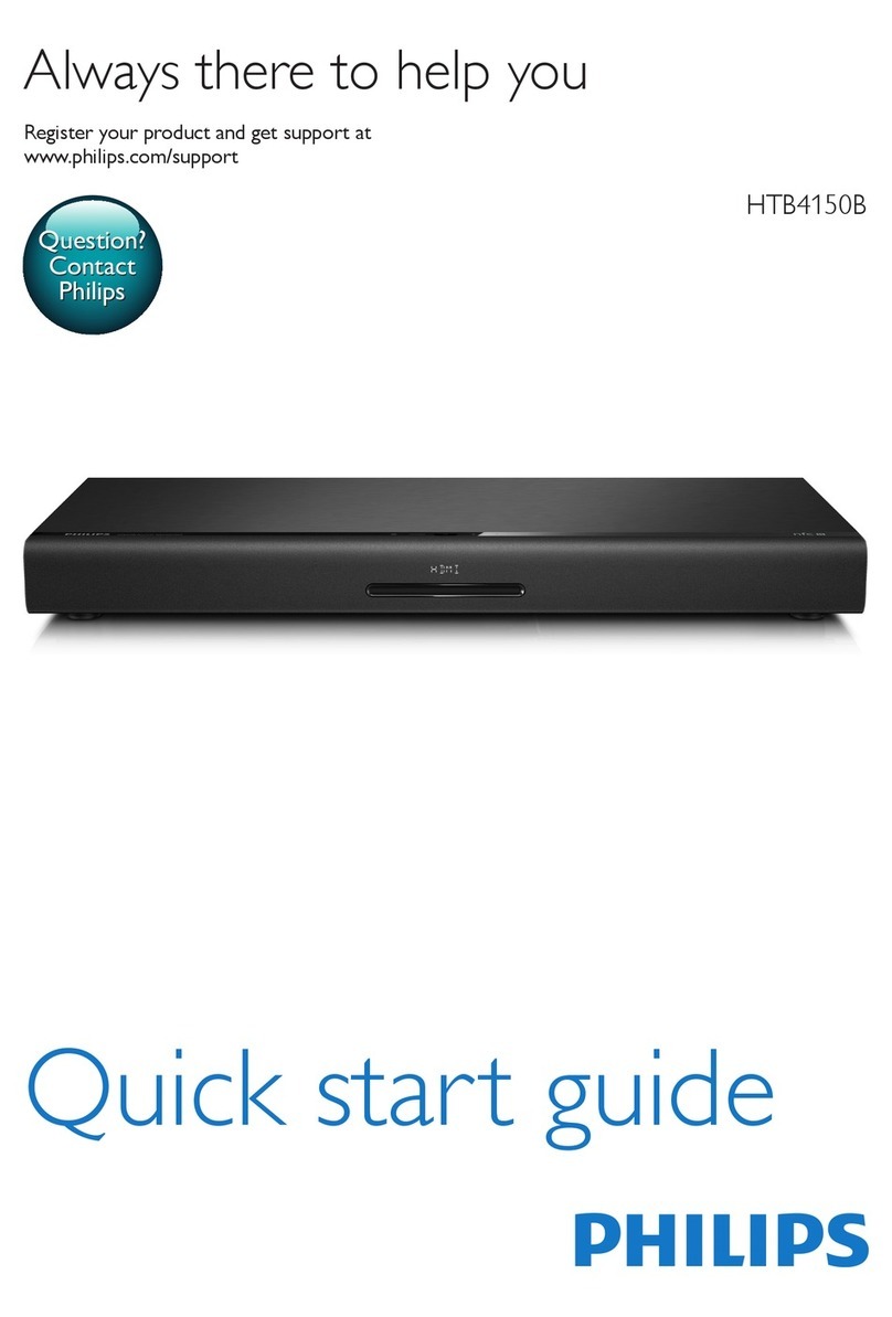 Philips HTB4150B quick start guide