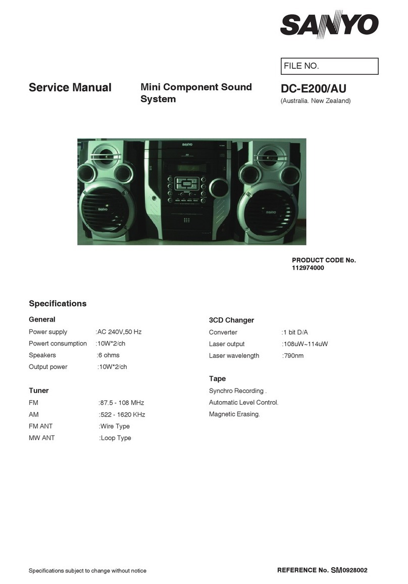 Sanyo DC-E200/AU User manual Sanyo DC-E200/AU User manual
