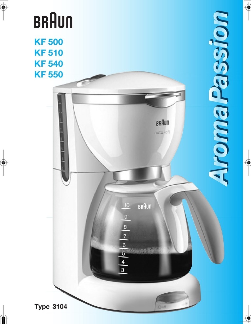 Braun AromaPassion KF 540 Quick guide