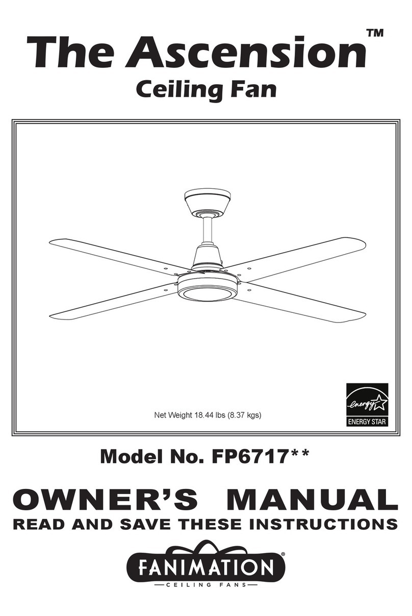 Fanimation Ascension FP6717 series User manual