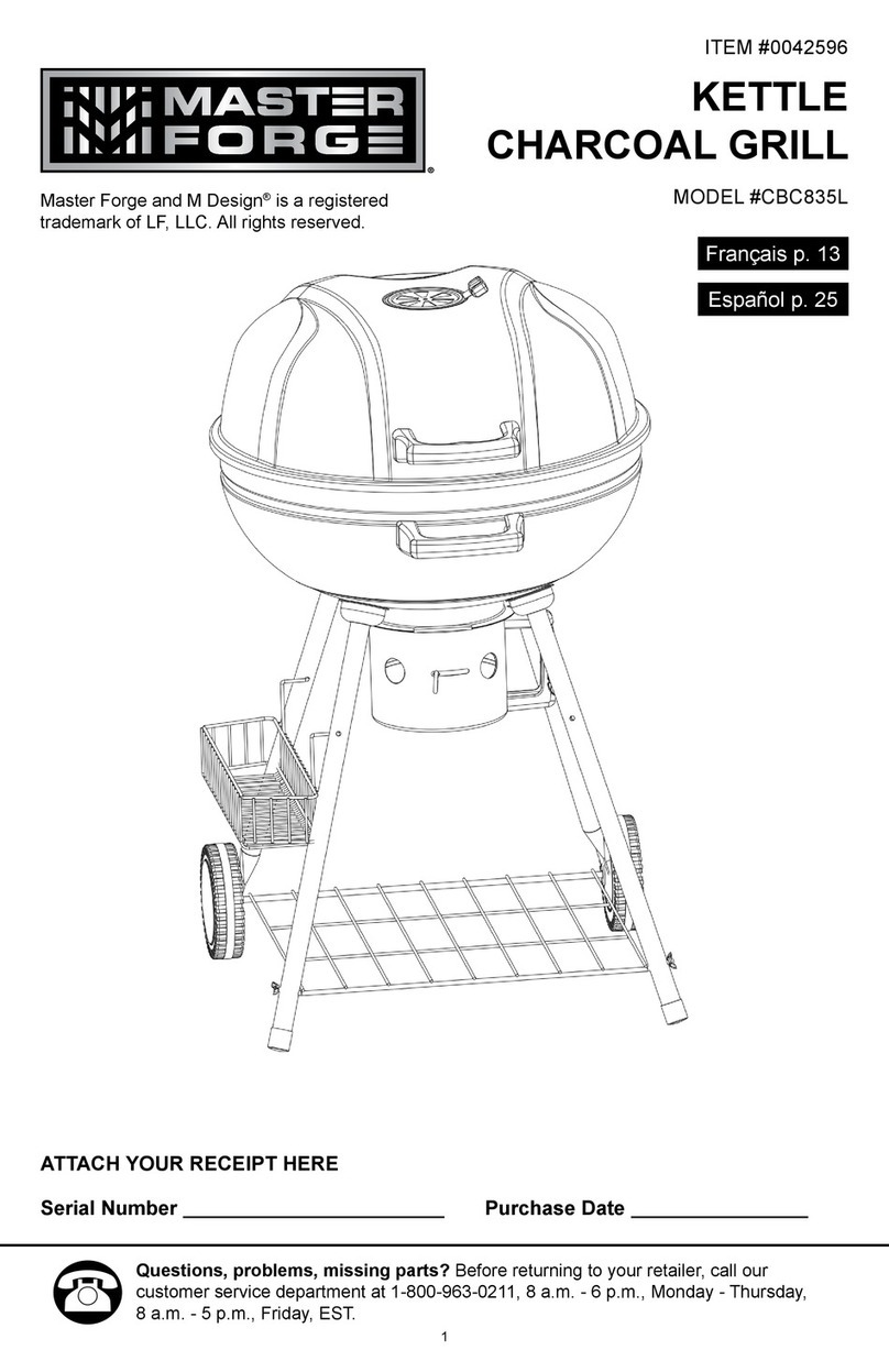 Master Forge CBC835L owner's manual