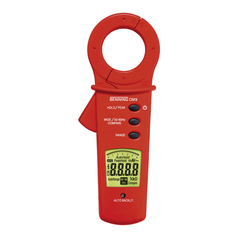 Benning CM 9 User manual Benning CM 9 User manual
