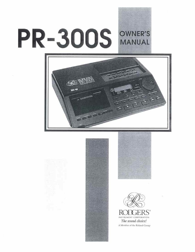 Rodgers PR-300S owner's manual