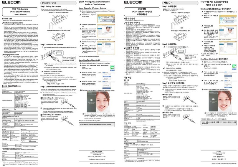 Elecom UCAM-DLE300TN Series user manual