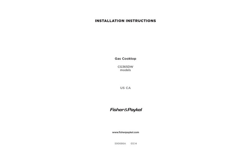 Fisher & Paykel CG365DW Series User manual Fisher & Paykel CG365DW Series User manual
