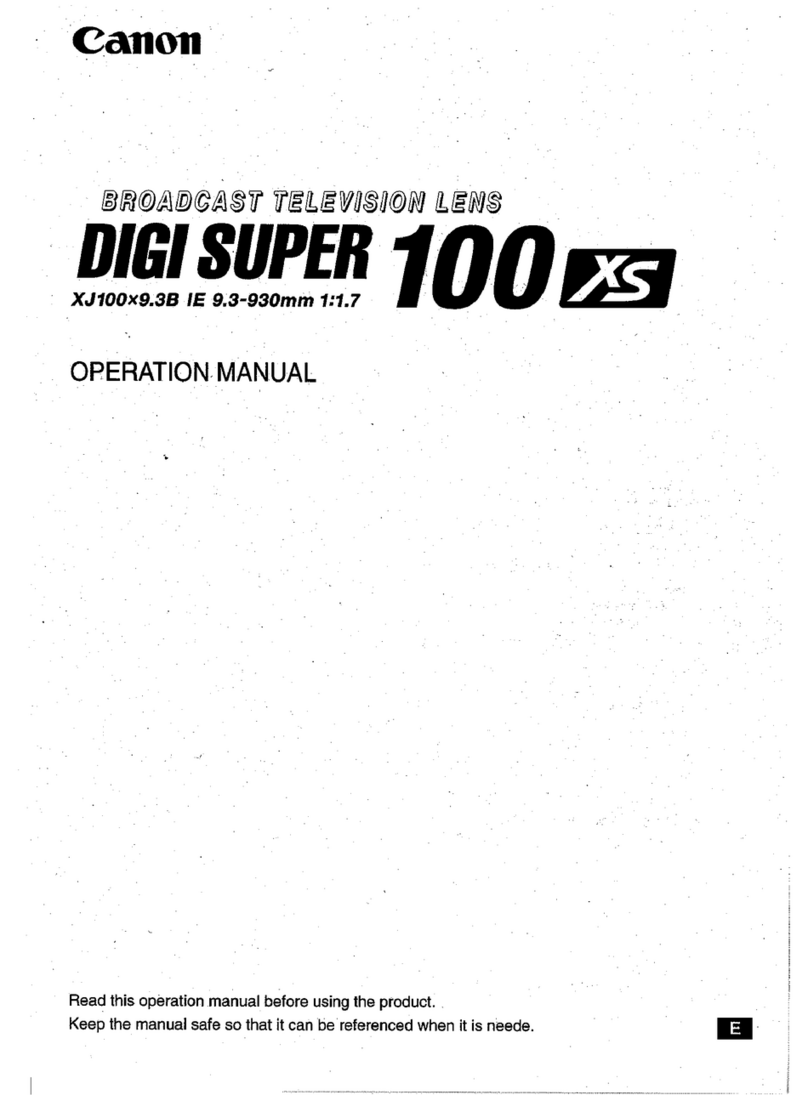 Canon digi super 100 XS Operation manual