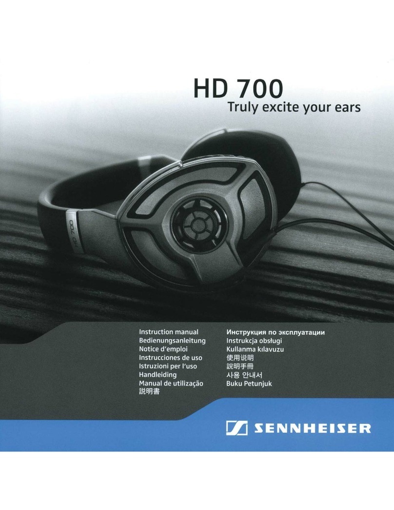 Sennheiser HD 700 instruction manual