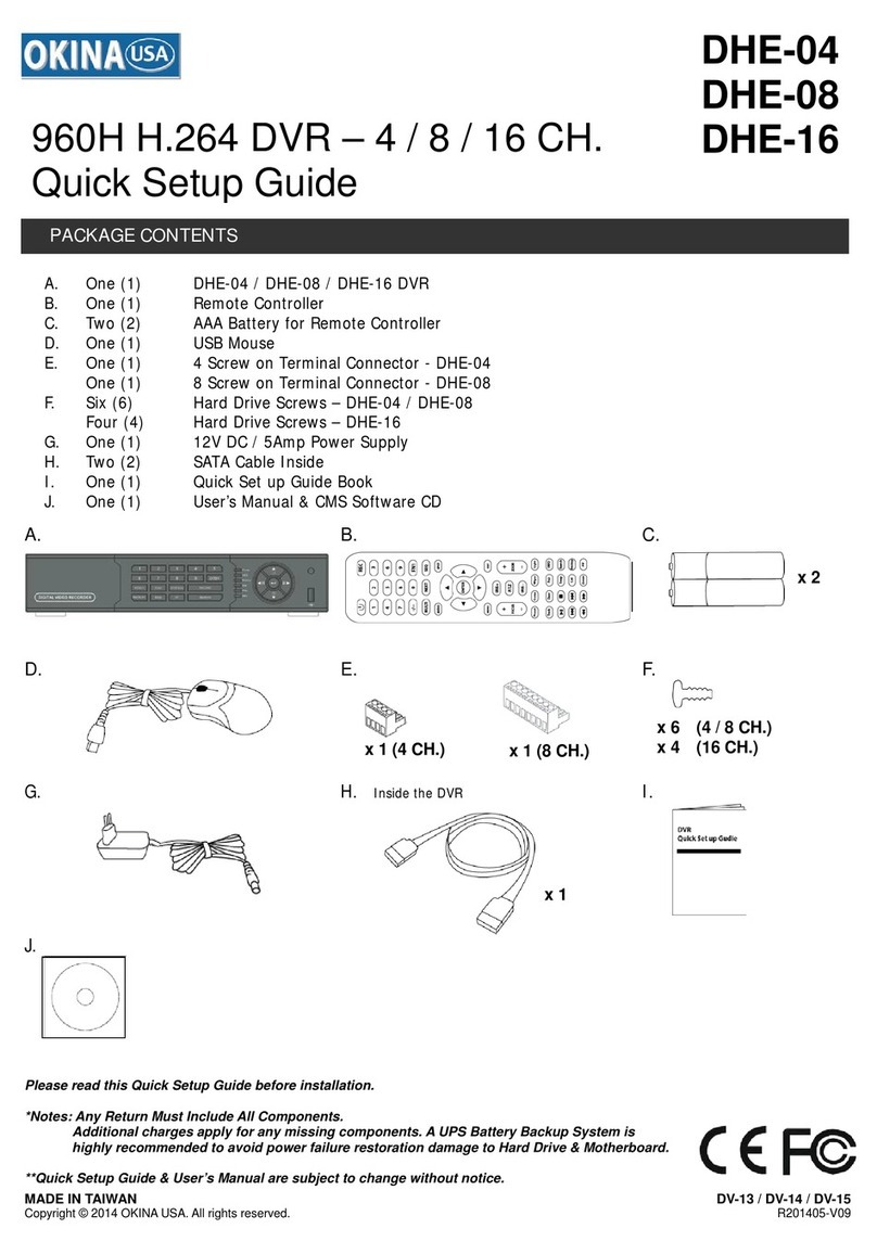 Okina DHE-04 Quick setup guide