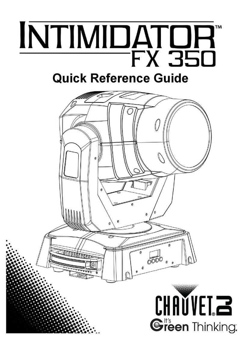 Chauvet FX 350 Quick reference guide