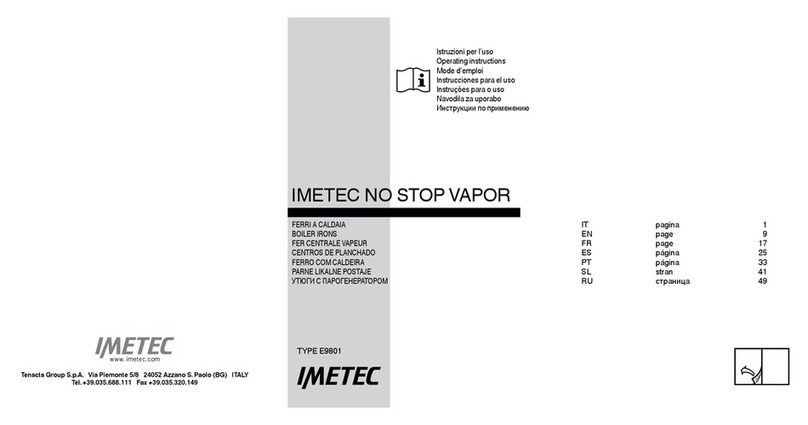 Imetec E9801 NO STOP VAPOR operating instructions