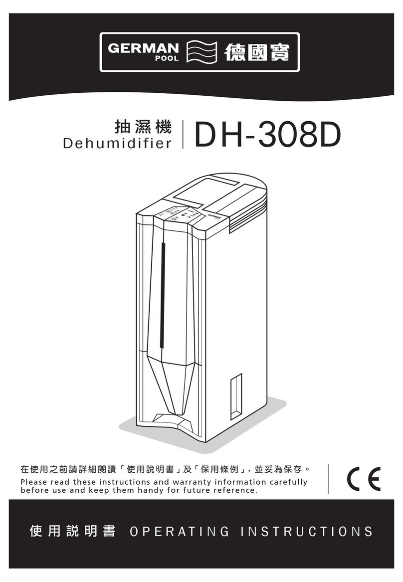 German pool DH-308D operating instructions