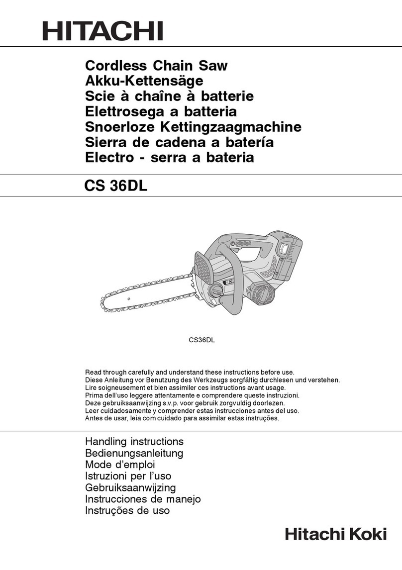 Hitachi DH 36DL Handling instructions