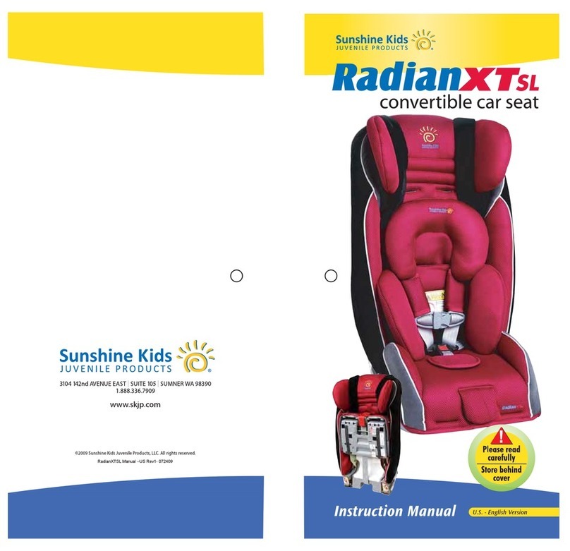 Sunshine Kids radianxtsl instruction manual