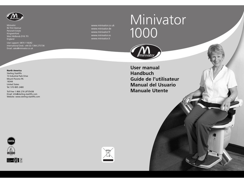 Minivator 1000 series user manual