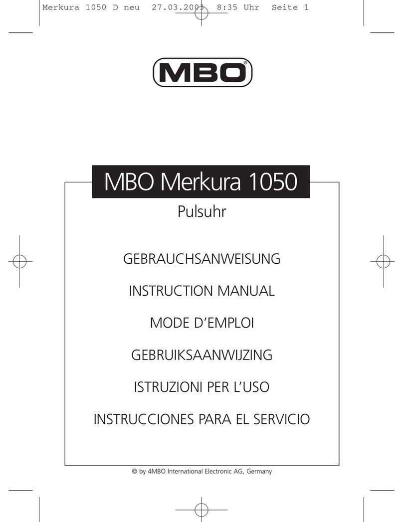 MBO Merkura 1050 instruction manual