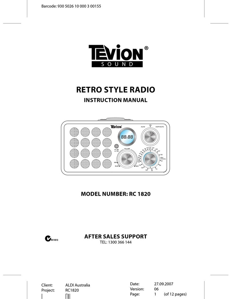 Tevion RC 1820 User manual