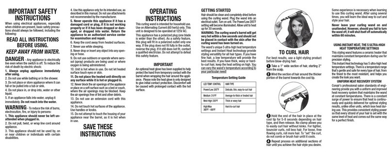 Infinity YOU CURL cd117 User manual