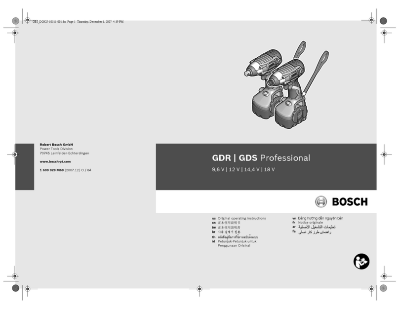 Bosch GDR 9 Original operating instructions