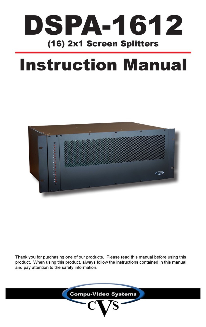 CVS DSPA-1612 instruction manual