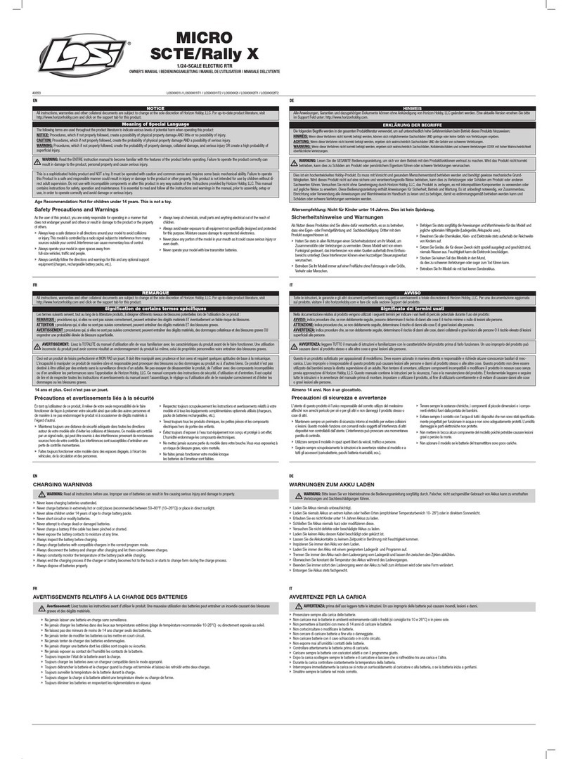 Team Losi MICRO SCTE owner's manual