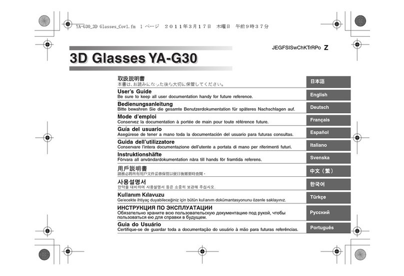 Casio YA-G30 User manual