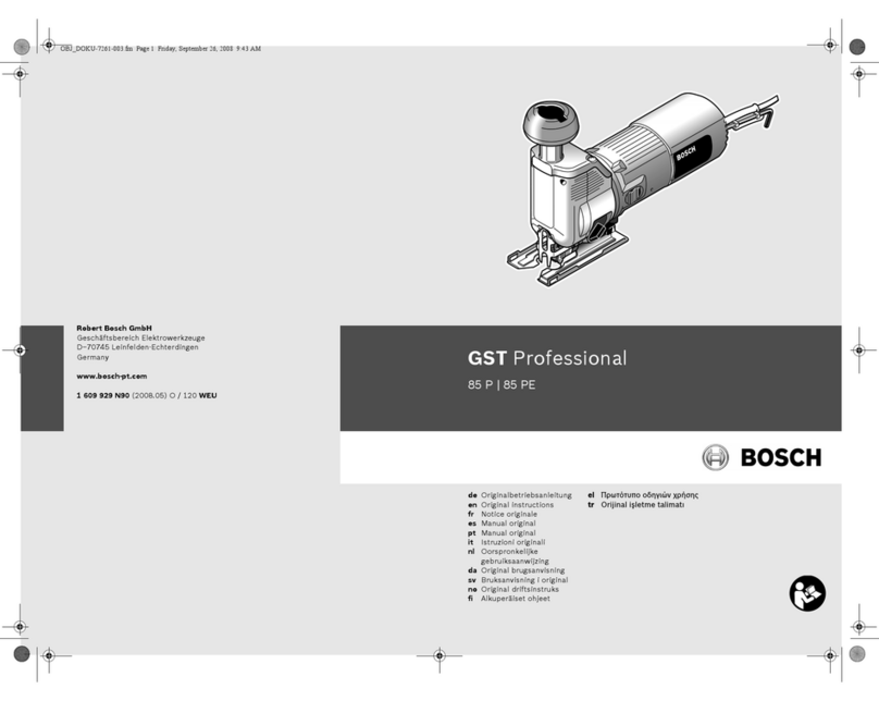 Bosch GST Professional 85 P User manual
