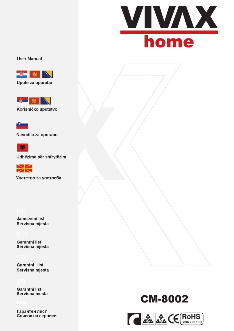 Vivax CM-8002 user manual