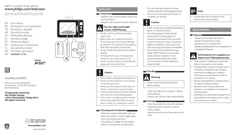 Philips SCF718 User manual
