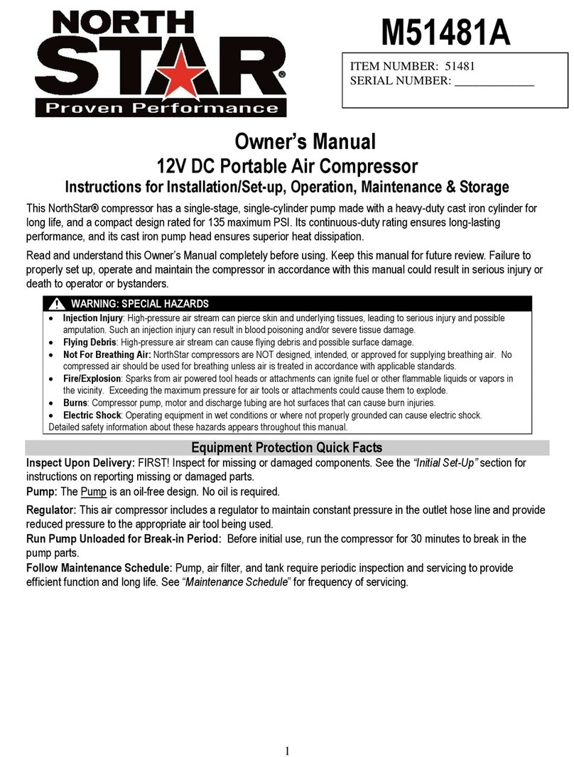North Star M51481A owner's manual
