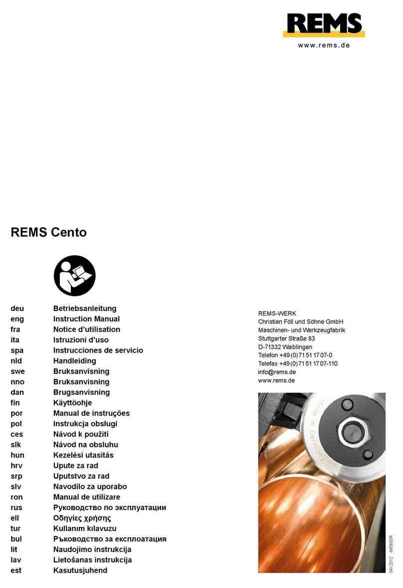 REMS Cento instruction manual