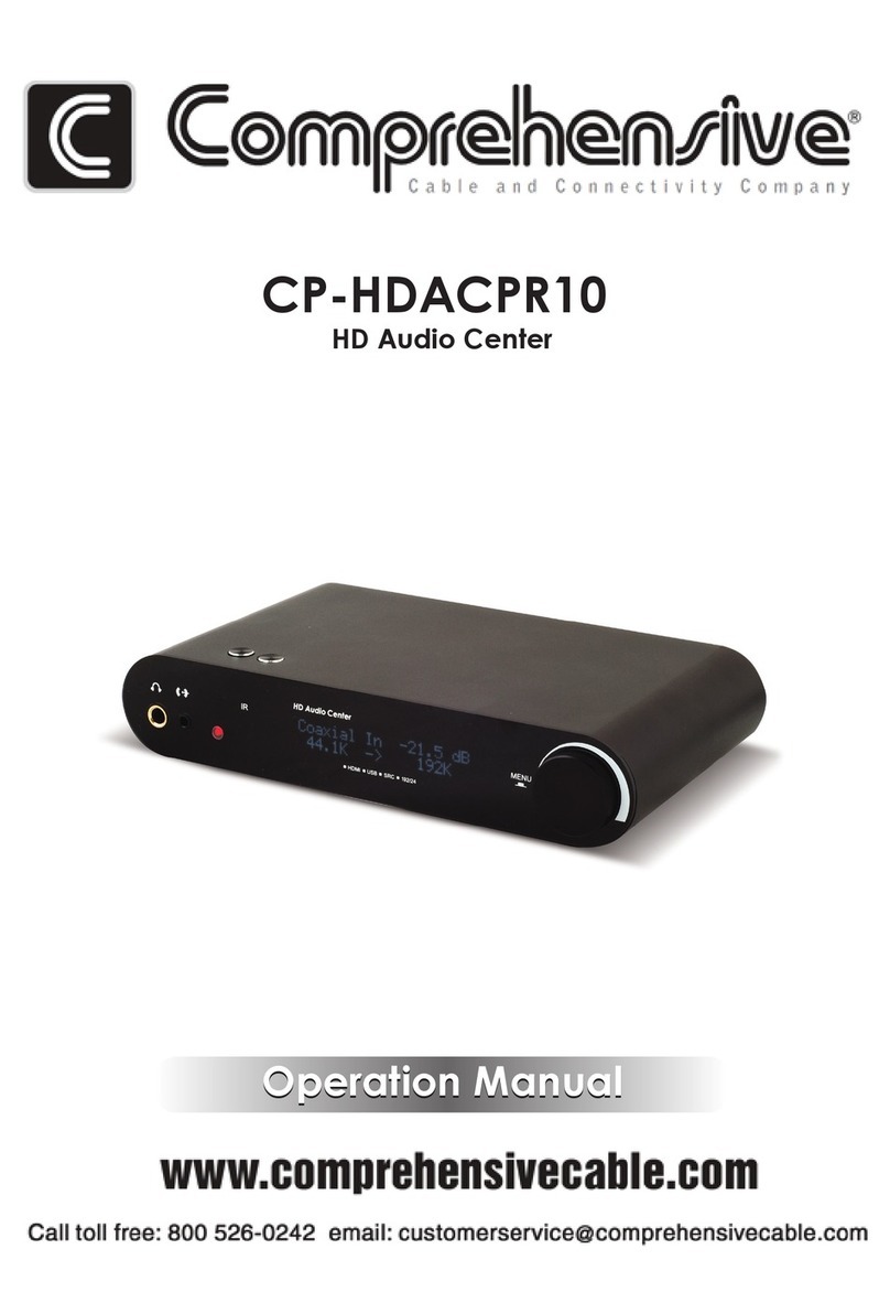 Comprehensive CP-HDACPR10 Operation manual