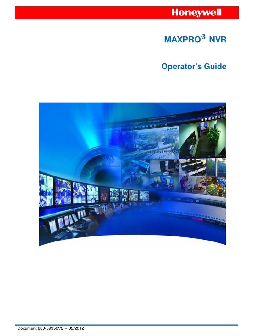 Honeywell MAXPRO Operator's guide