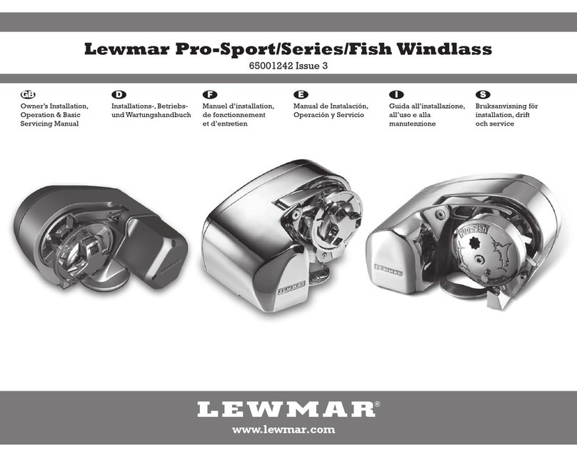 Lewmar pro-sport series owner's manual