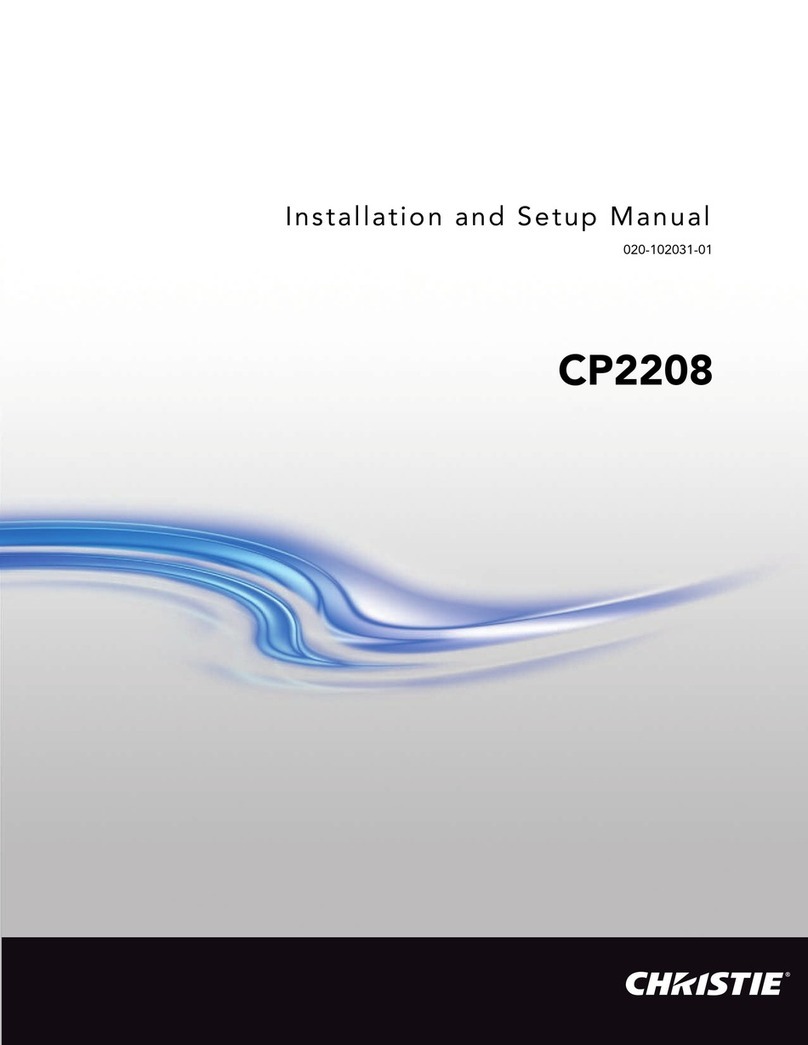 Christie CP2208 Installation and setup manual