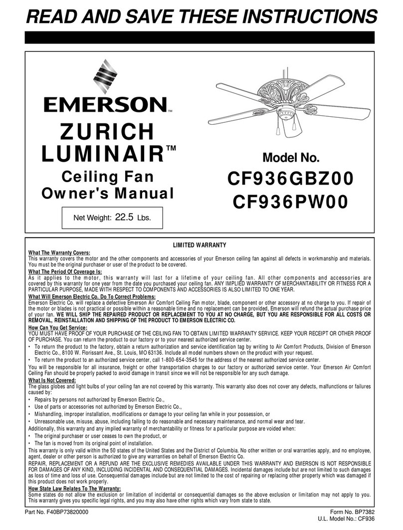 Emerson CF936GBZ00 User manual