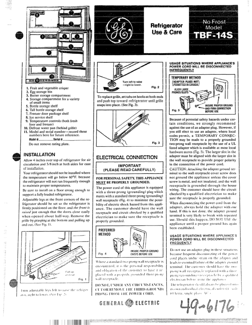 GE TBF-14S User manual GE TBF-14S User manual