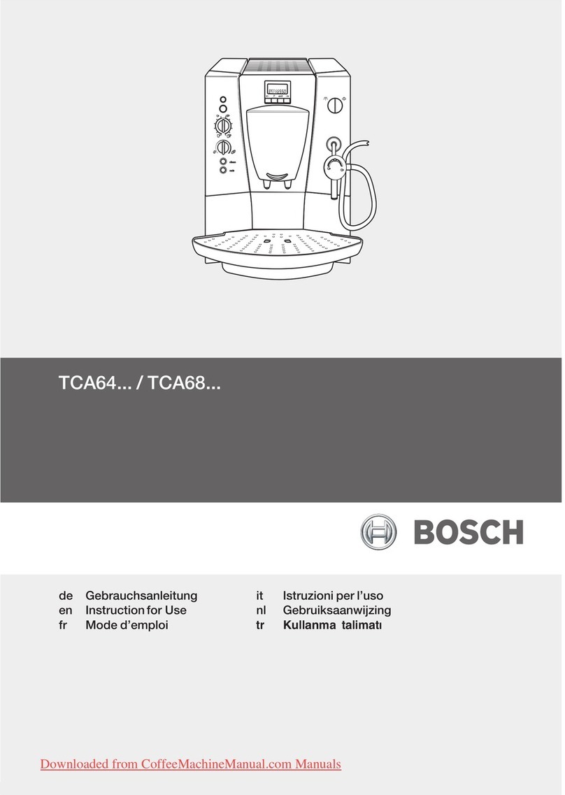 Bosch TCA64 SERIES User manual